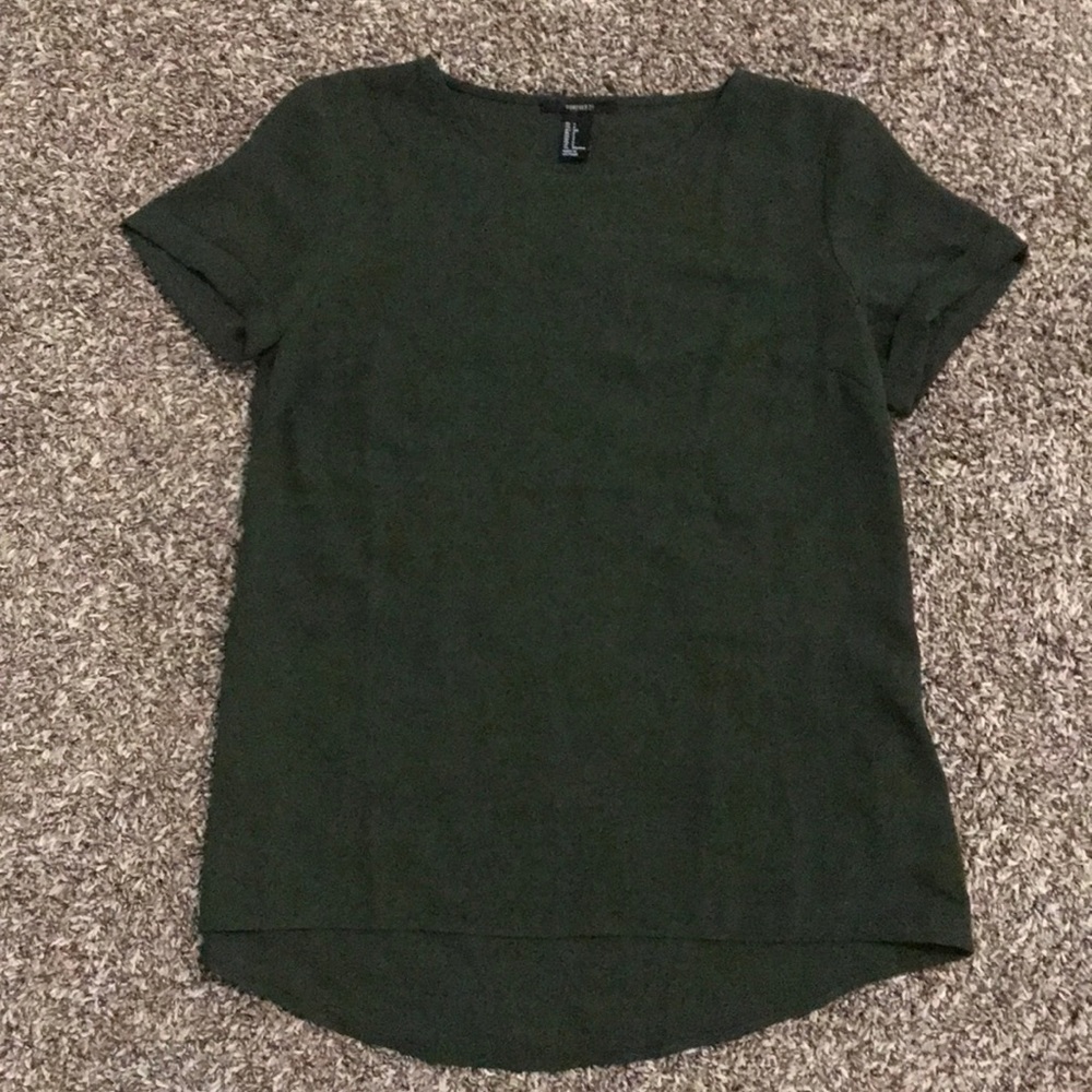 Short sleeve army green t shirt